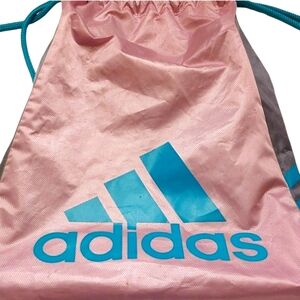 Adidas Lightweight Pink Backpack Gym Bag EUC
